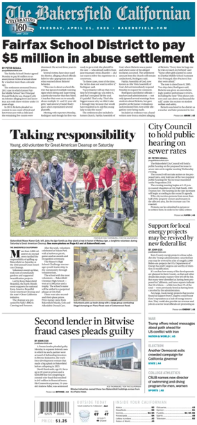 Cover of The Bakersfield Californian