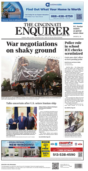 Cover of The Cincinnati Enquirer