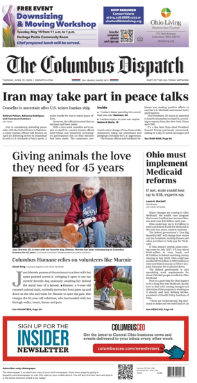 Cover of The Columbus Dispatch