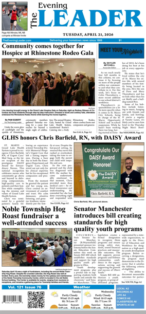Cover of The Evening Leader