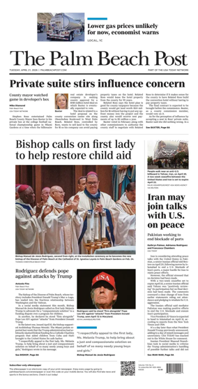 Cover of The Palm Beach Post