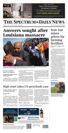 Cover of The Spectrum & Daily News