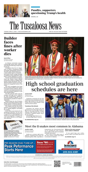 Cover of The Tuscaloosa News