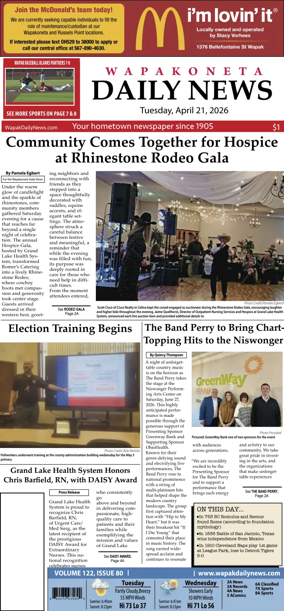 Cover of Wapakoneta Daily News