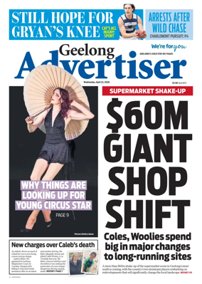 Cover of Geelong Advertiser