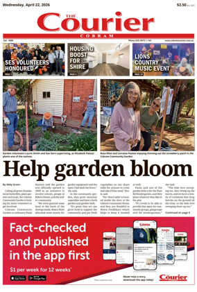 Cover of The Cobram Courier