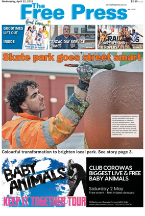 Cover of The Free Press (Corowa)