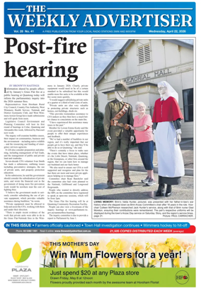 Cover of The Weekly Advertiser Horsham