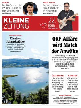 Cover of Kleine Zeitung Kaernten