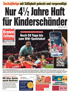 Cover of Kronen Zeitung