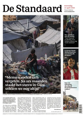 Cover of De Standaard