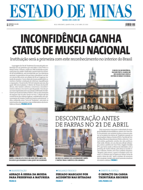 Cover of Estado de Minas (Brazil)