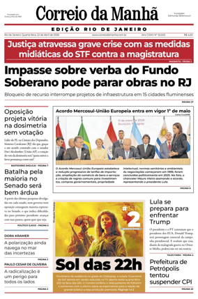 Cover of Jornal Correio da Manha