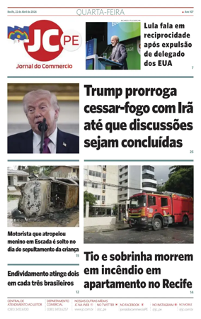Cover of Jornal do Commercio