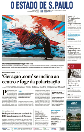 Cover of O Estado de S. Paulo