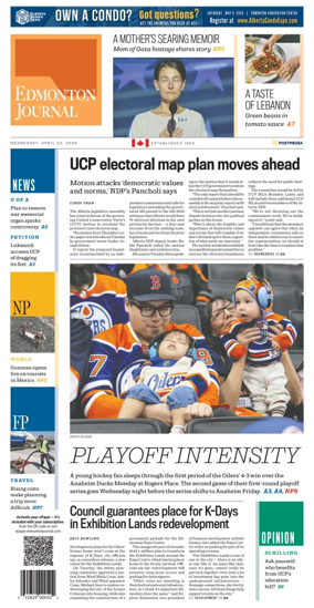 Cover of Edmonton Journal
