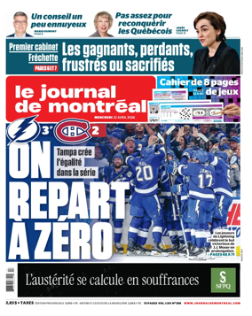 Cover of Le Journal de Montreal