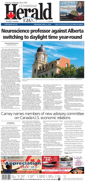 Cover of Lethbridge Herald