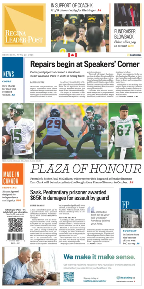 Cover of Regina Leader-Post