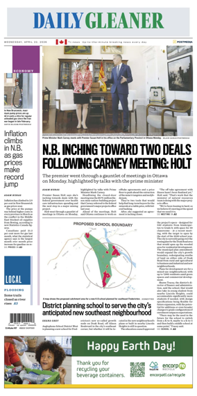 Cover of The Daily Gleaner