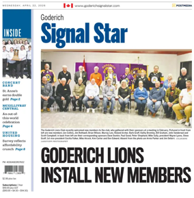 Cover of The Goderich Signal-Star