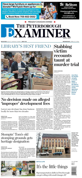Cover of The Peterborough Examiner