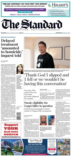 Cover of The Standard (St. Catharines)