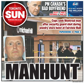 Cover of Toronto Sun