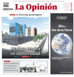 Cover of La Opinion