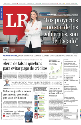 Cover of La Republica (Colombia)