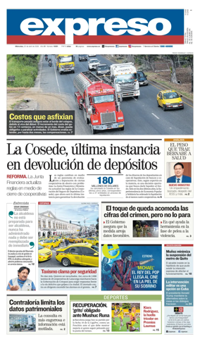 Cover of Diario Expreso