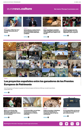 Cover of Euronews Culture and Sport (Spanish) Compiled Edition