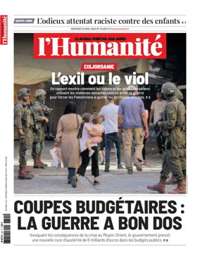 Cover of L'HUMANITE