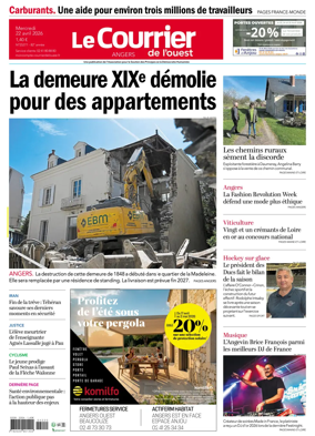 Cover of Le Courrier de l’Ouest (Angers)