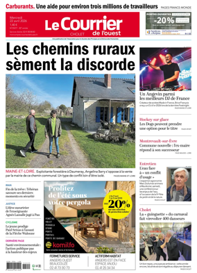 Cover of Le Courrier de l’Ouest (Cholet)