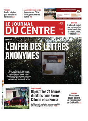 Cover of Le Journal du Centre