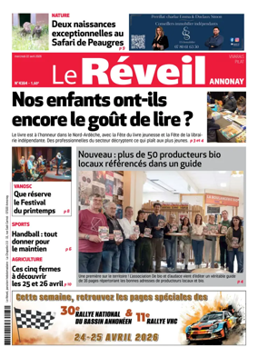 Cover of Le Reveil du Vivarais – edition Annonay