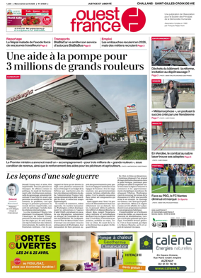 Cover of Ouest France (Challans / Saint-Gilles-Croix-de-Vie)
