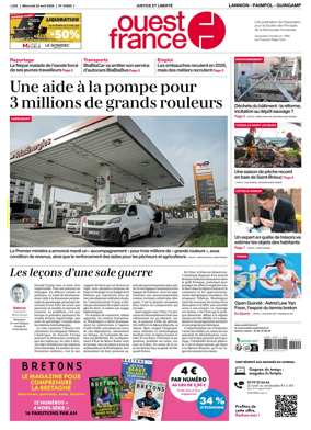 Cover of Ouest-France (Lannion / Paimpol / Guingamp)