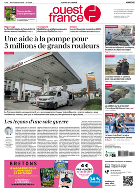 Cover of Ouest France (Manche)