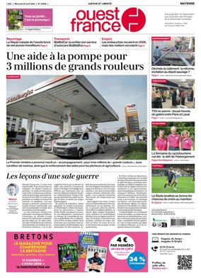 Cover of Ouest France (Mayenne)
