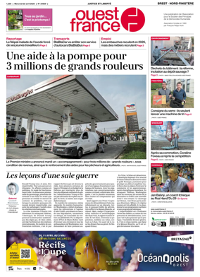 Cover of Ouest France (Nord-Finistere)