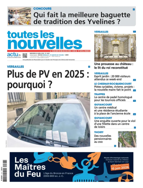 Cover of Toutes les Nouvelles (Versailles / Saint-Quentin-en-Yvelines)