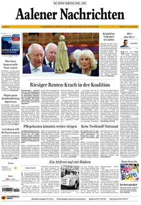Cover of Aalener Nachrichten