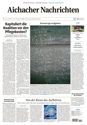 Cover of Aichacher Nachrichten