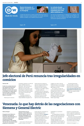 Cover of Deutsche Welle (Spanish edition)
