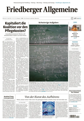 Cover of Friedberger Allgemeine