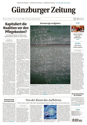 Cover of Guenzburger Zeitung