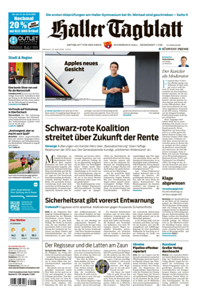 Cover of Haller Tagblatt