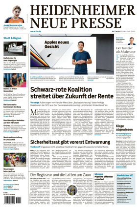 Cover of Heidenheimer Neue Presse
